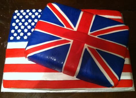 Usagreat Britian Flag Wedding Cake - CakeCentral.com