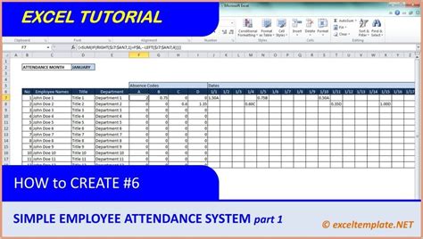 Employee Performance Excel Template