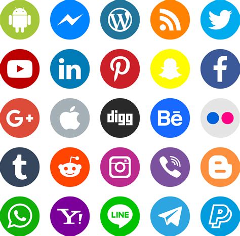 Social Media Logos PNG Images Transparent Free Download - PNG Mart