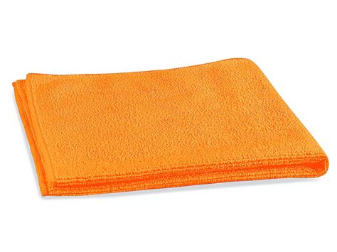 Uline Microfiber General Purpose Towels - Orange S-24144 - Uline