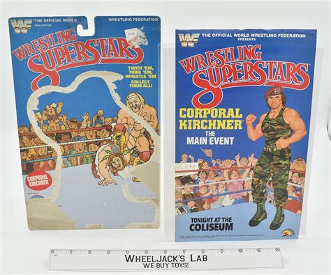 Corporal Kirchner Poster and Cardback WWF Wrestling Superstars 1986 LJN ...