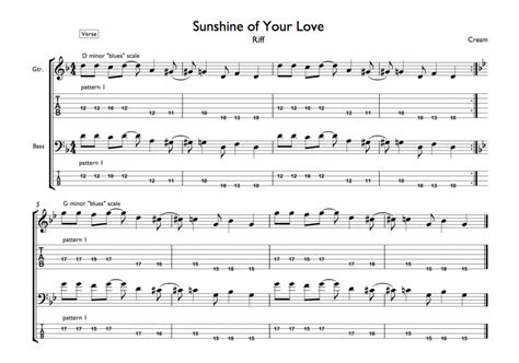 "Sunshine of Your Love" Riff Tab - Guitar Music Theory by Desi Serna