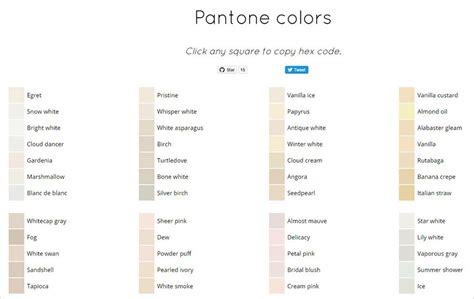 Find Pantone Color Hex Codes with This Free App | Hex color codes, Pantone color, Hex codes