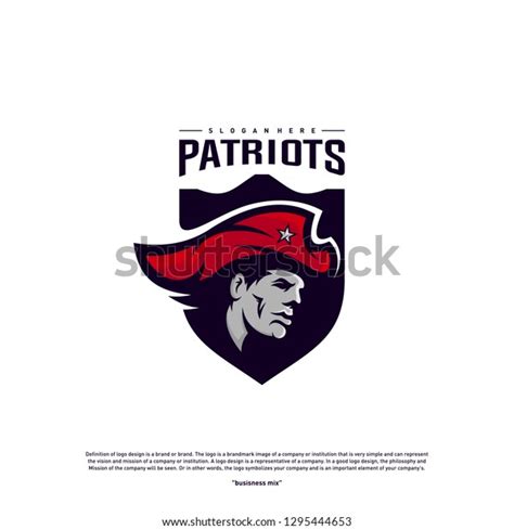 Patriots Logo Design Vector Head Patriots Stock Vector (Royalty Free) 1295444653 | Shutterstock