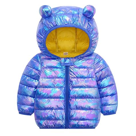 Baby Boys Jacket Girls Puffer Down Alternative Winter Hooded Coat ...