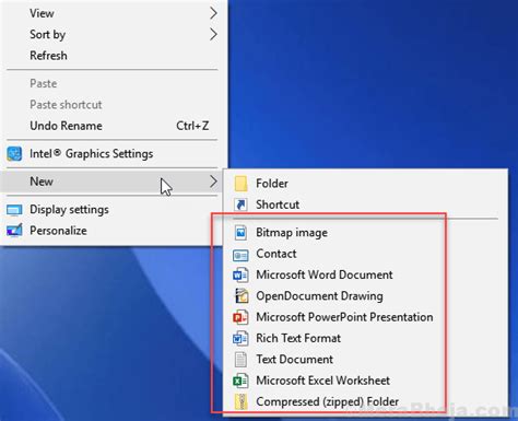 How to Edit Right Click New Menu in Windows 11/10