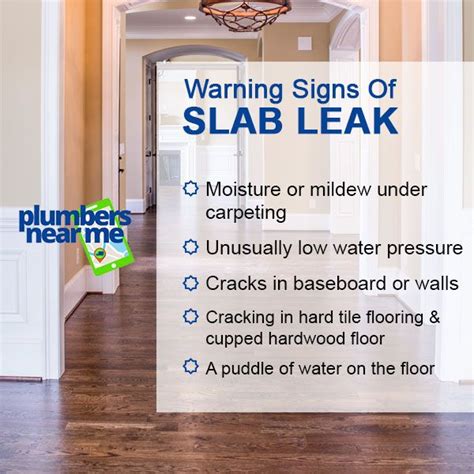 Slab Leak Warning Signs | Slab leak, Plumbers near me, Plumbing emergency