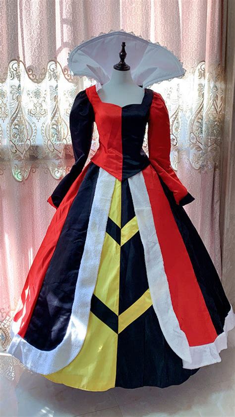 Queen of Hearts Costume Red Queen Cosplay Costume Outfit - Etsy