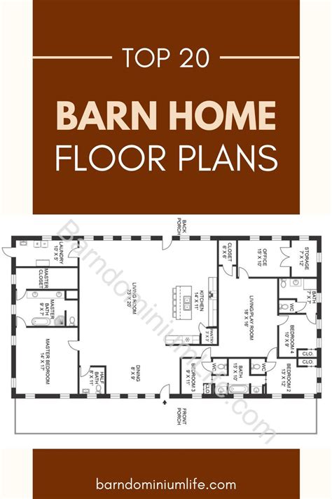 Top 20 Barndominium Floor Plans That You Will Love | Barndominium floor ...