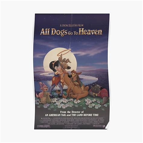 "POSTER All Dogs Go to Heaven" Poster for Sale by brussouilisse | Redbubble