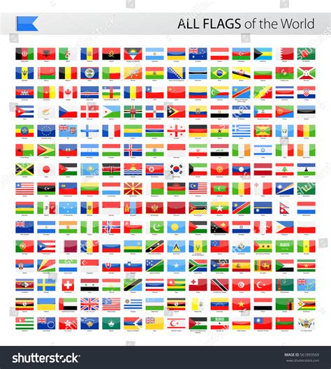 Vector Collection All World Vector Flags Stock Vector (Royalty Free ...