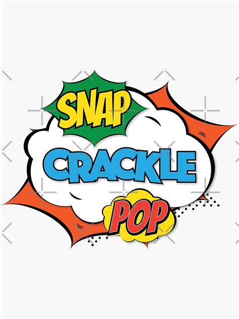 "Snap Crackle & Pop" Sticker for Sale by friggsakes | Redbubble