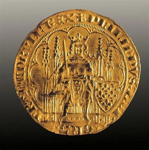 Gold escudo of Philip VI of France. Coin available as Framed Prints, Photos, Wall Art and Photo ...