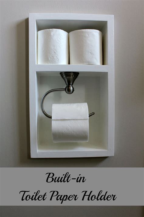 Turtles and Tails: Recessed Toilet Paper Holder (aka working with small spaces)