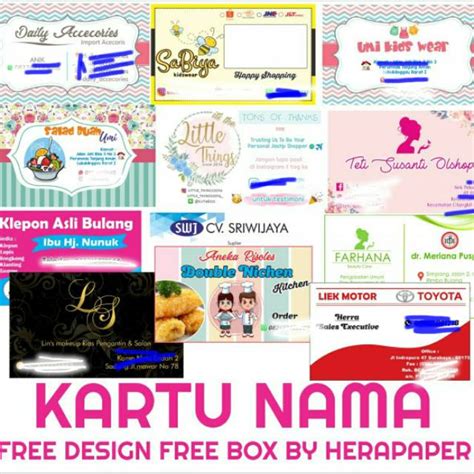 Desain Kartu Nama Partai - 55+ Koleksi Gambar