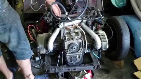 2cv BMW 1200cc engine testrun - YouTube