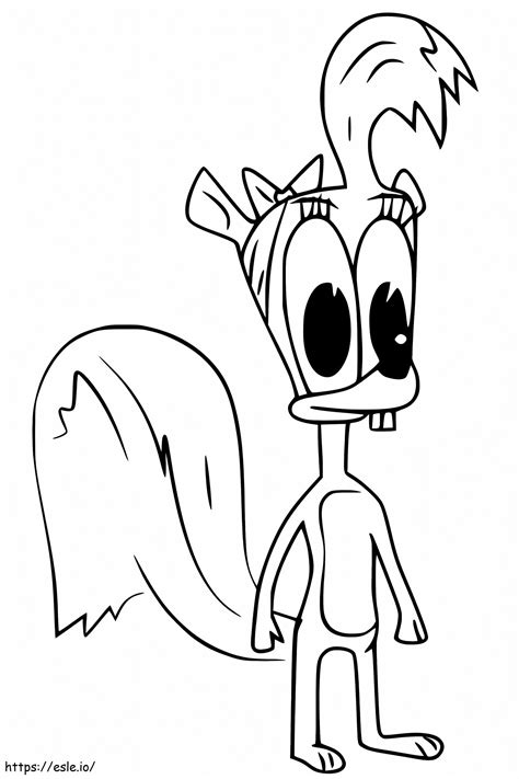 Darlene From Squirrel Boy coloring page