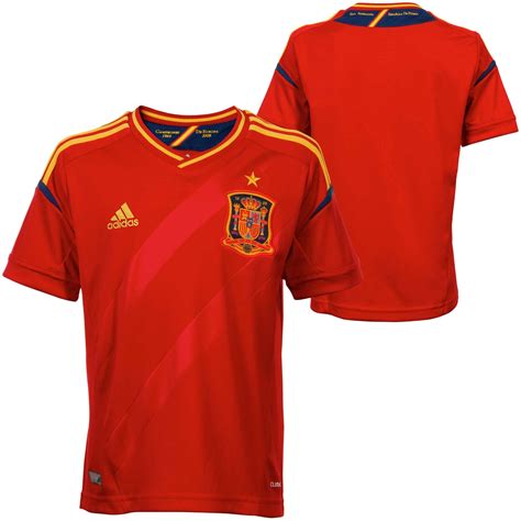 adidas Spain Youth Red Soccer Home 2012 Replica Jersey