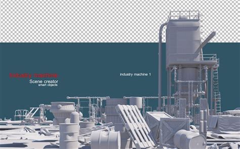 Premium PSD | Many kinds of industrial machinery