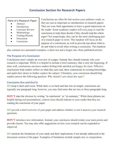 Conclusions - 31+ Examples, How to Write, Format, PDF