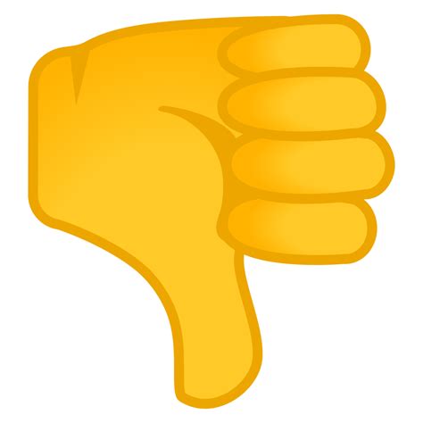 Thumbs down Icon | Noto Emoji People Bodyparts Iconset | Google