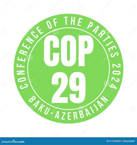 COP 29 In Baku Azerbaijan Symbol Icon Stock Illustration ...