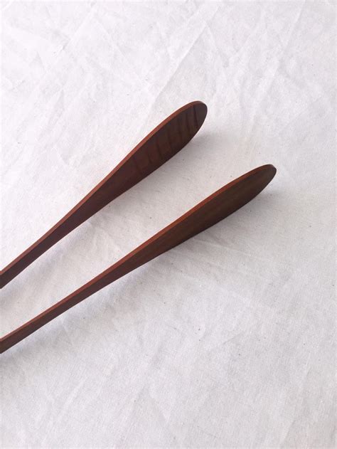 Wooden Tongs Toast Tongs Kitchen Wood Tongs Salad Scissors - Etsy