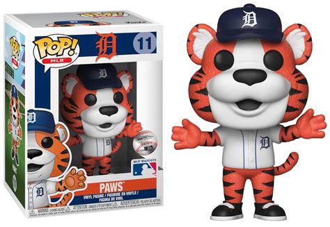 Фигурка Paws Detroit Tigers Mascot (PREORDER) Mascot (PREORDER) Фанко ПОП Россия из MLB — Funko ...