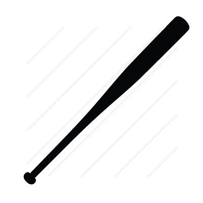 Baseball Bat Silhouette at GetDrawings | Free download