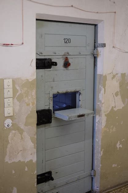 Premium Photo | Open window of door in prison