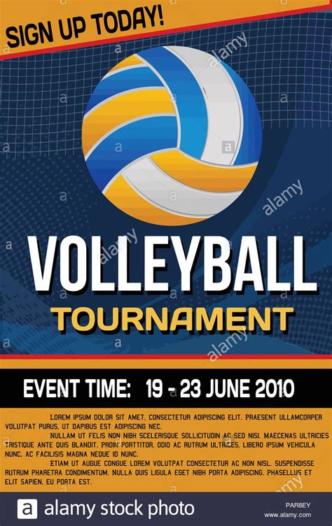 Volleyball Tournament Flyer Template – Tasbih.armstrongdavis.com