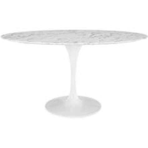 Eero Saarinen Oval Marble Tulip Dining Table Replica - AptDeco