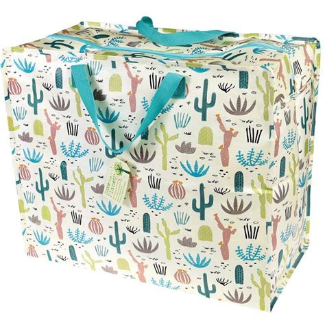 Recycled Jumbo Storage Bag - Desert In Bloom - Natural Collection Select