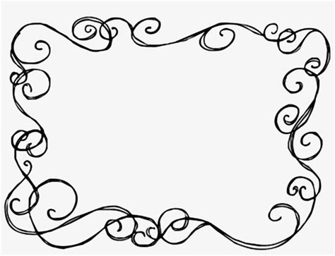 Gold Swirl Design Border