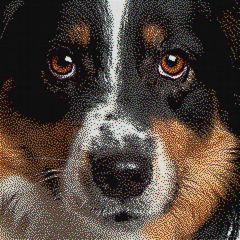 Dog in Pixel Art - 48 peg boards - Quercetti Pointalism, Pixel Art Grid ...