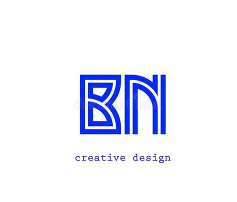 BN logo design stock illustration. Illustration of number - 227542056