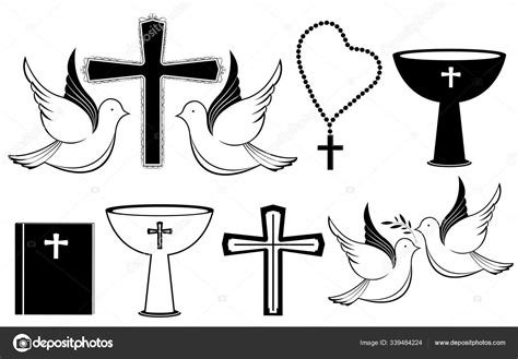 Catholic Baptism Symbols Dove