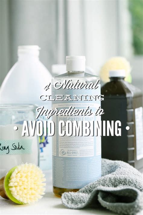 4 Natural Cleaning Ingredients to Avoid Combining - Live Simply