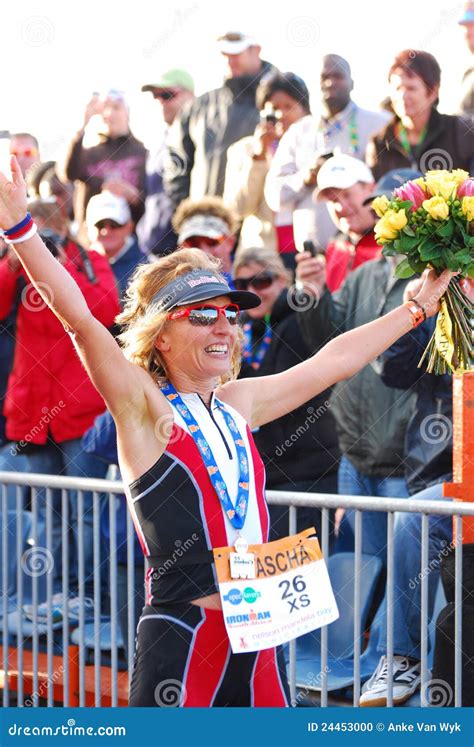 Ironman 2012 Triathlete Winner Editorial Image - Image of line, elizabeth: 24453000