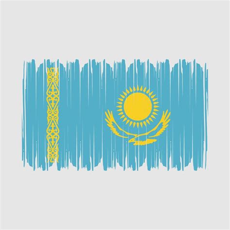 Kazakhstan Flag Vector 20834482 Vector Art at Vecteezy