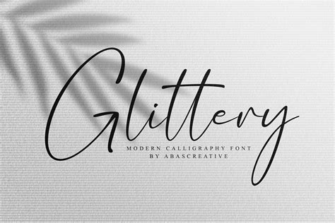 Glittery Modern Calligraphy Script Font - Dafont Free