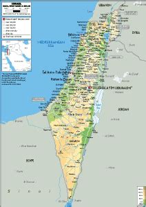 Israel Map (Political) - Worldometer