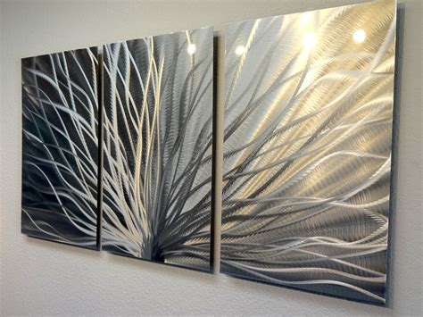 Radiance - 3 Panel Metal Wall Art Abstract Contemporary Modern Decor on Storenvy