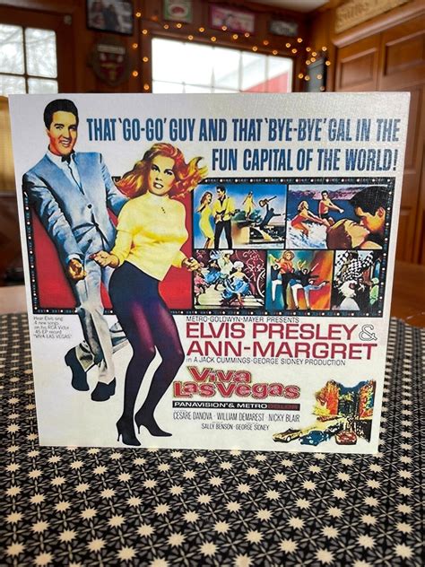 Viva Las Vegas Elvis Presley Movie Poster Handmade on Pine Wood - Etsy