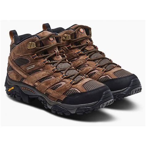 Merrell Mens Moab 2 Mid Waterproof Hiking Boot- Earth | Cleary's Shoes ...