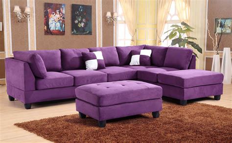 G637 Reversible Sectional Set (Purple) | Purple living room, Purple ...