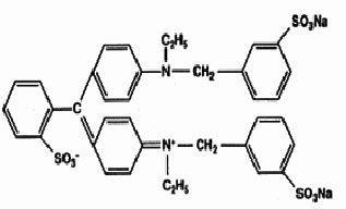 Molecular structure of Brilliant Blue FCF dye. | Download Scientific ...