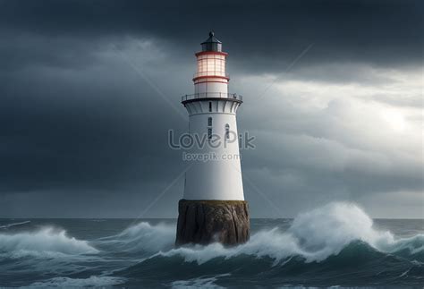 Lighthouse On The Coast Of State Picture And HD Photos | Free Download On Lovepik