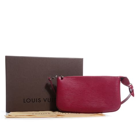 LOUIS VUITTON Epi Pochette Accessories NM Fuchsia 71556