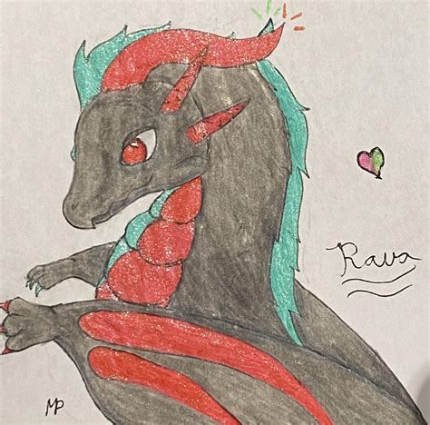 Traditional art of my Dragon OC : r/furry